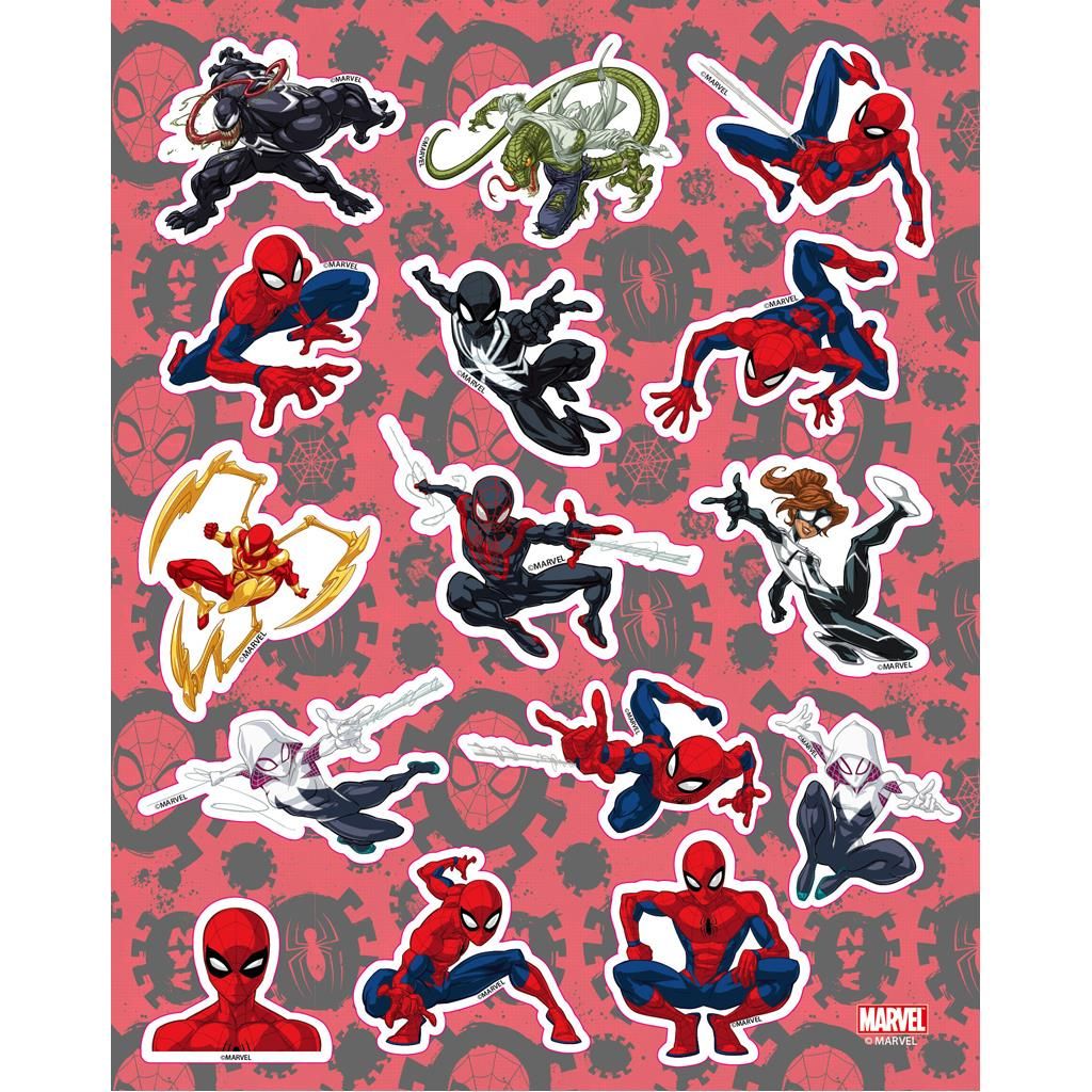 Spiderman malebog med klistermærke og tusser