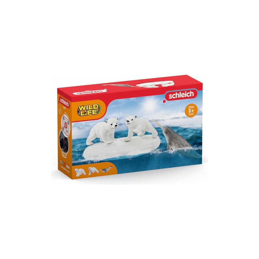 Schleich isbjørne på isklump