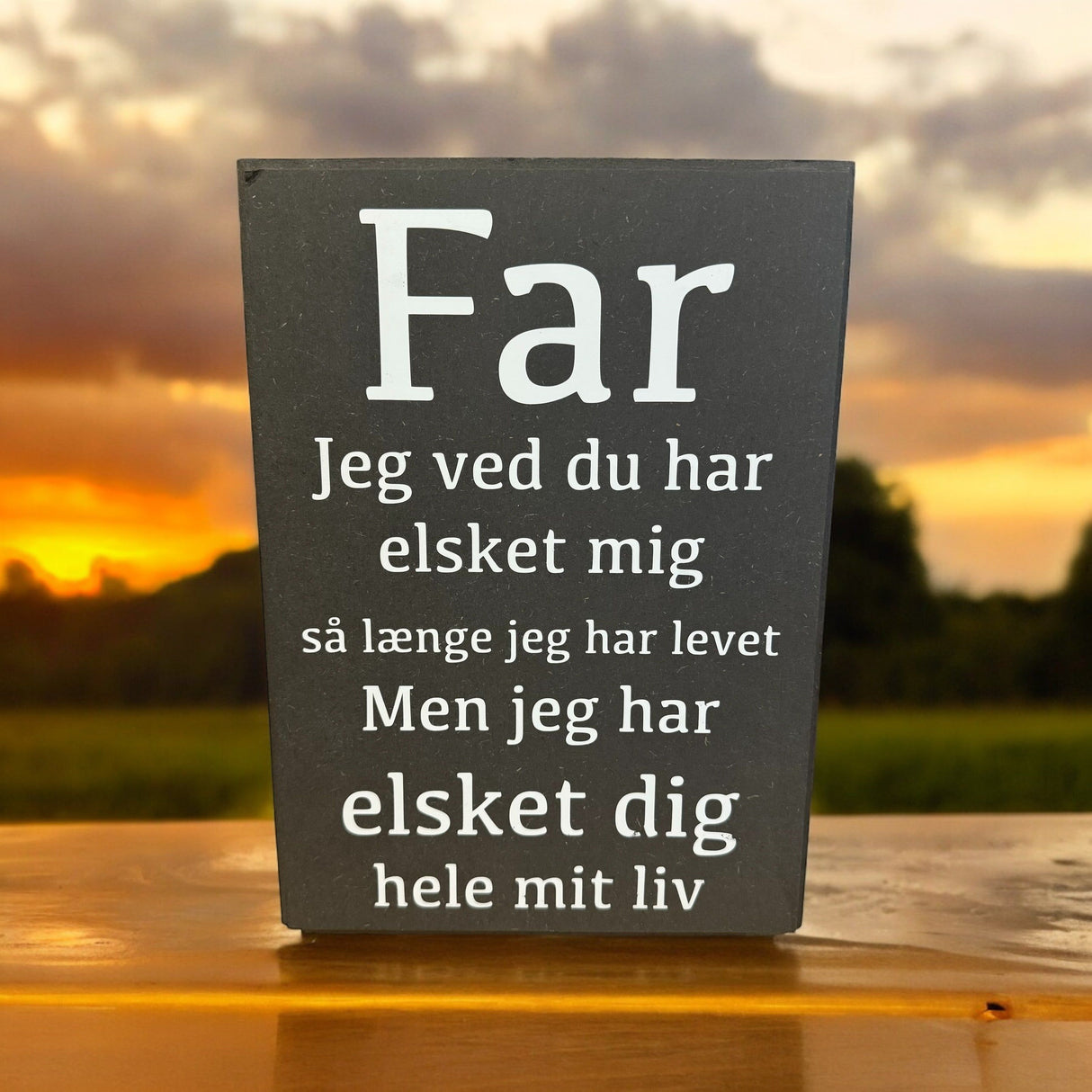 Far jeg ved skilt 30x21 cm