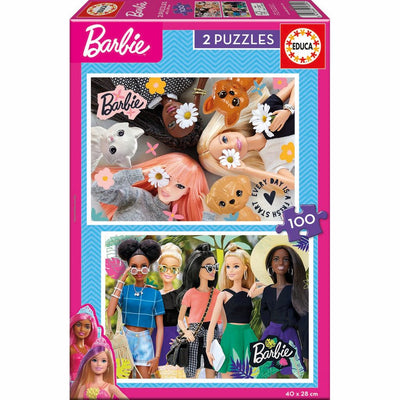 Barbie Pulsespil 2i1 - 100 brikker