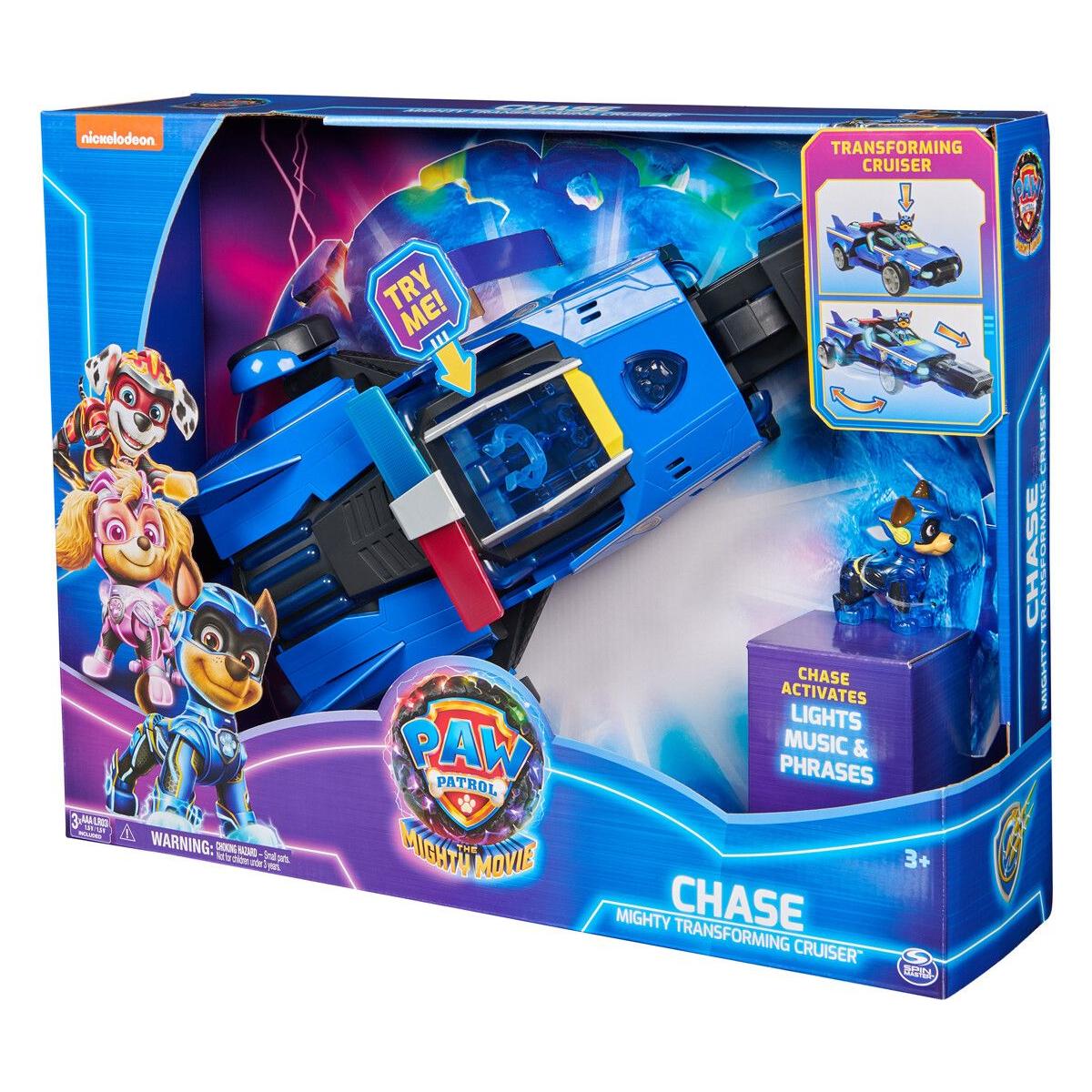 Paw Patrol XL chase køretøj incl figur (måler 38 cm og kan lyse)