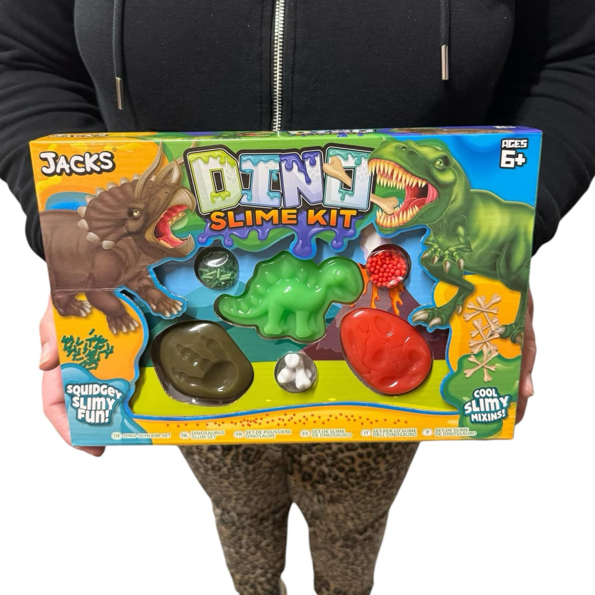 Dinosaour slime sæt