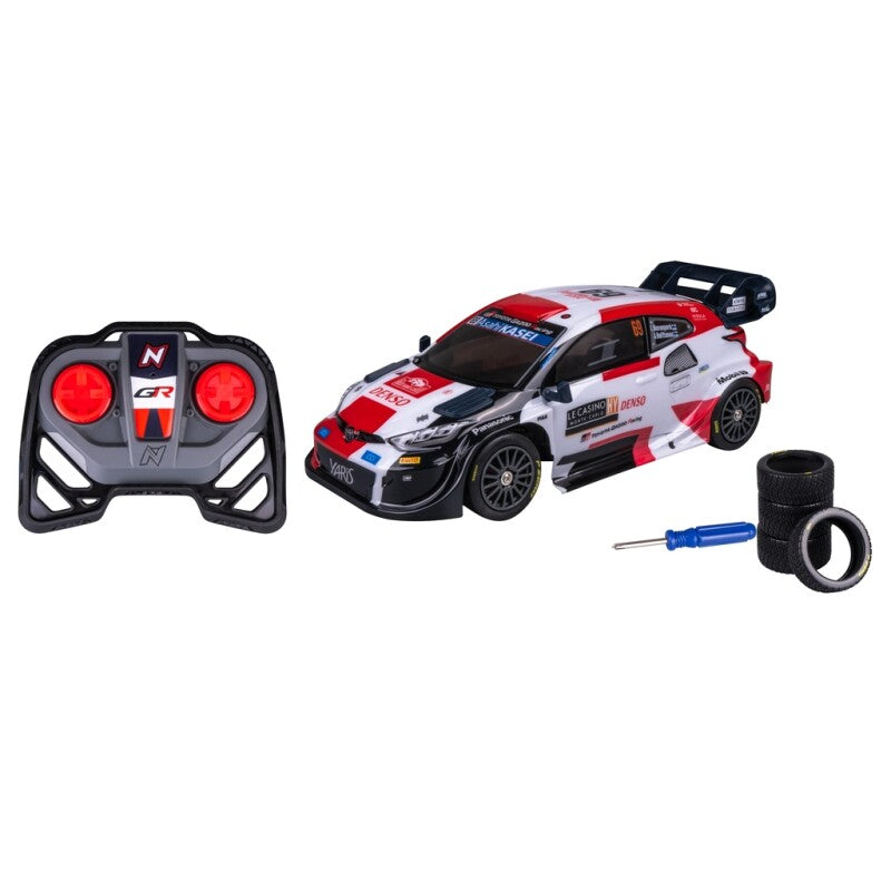 Nikko Toyota Gazoo Racing Rovanperä 1:16 Rally Serie med ekstra dæk 28 cm