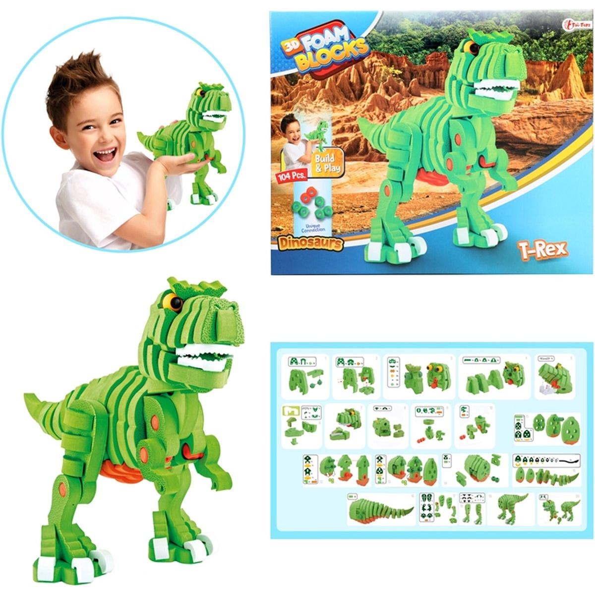 3D Foam Blocks Dinosaurs
