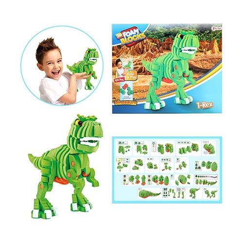3D Foam Blocks Dinosaurs