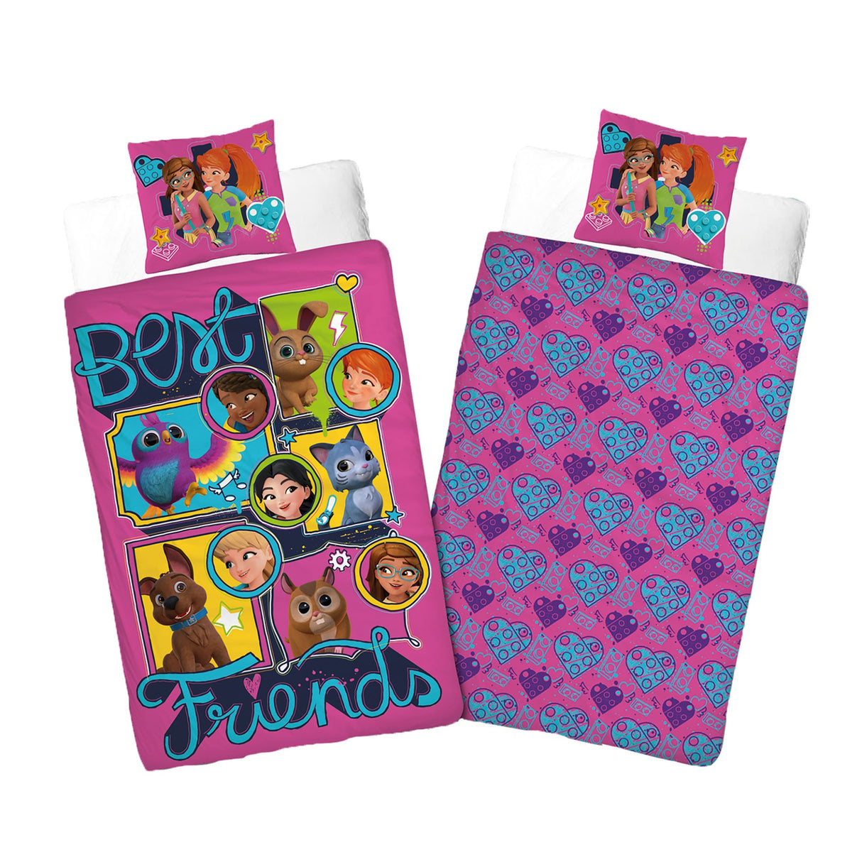 Lego Friends sengesæt 140x200 cm 100% bomuld