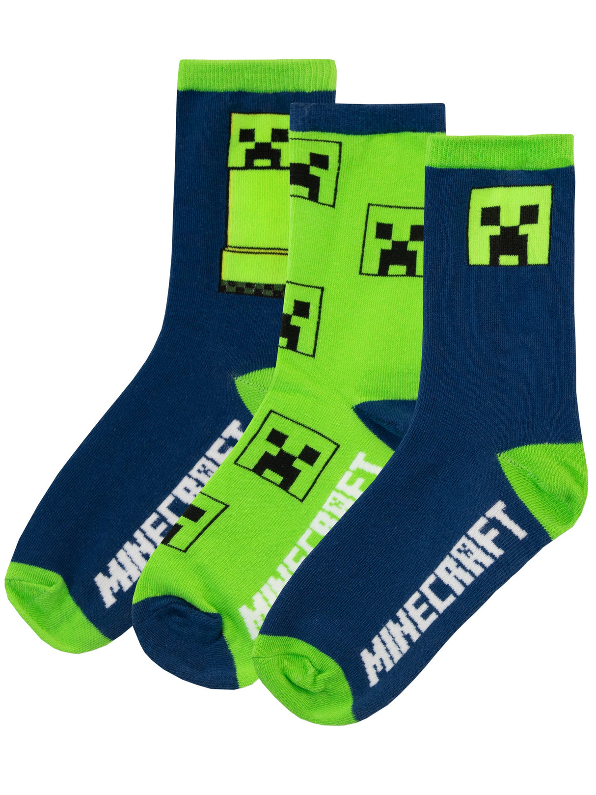 Minecraft 3-pack strømper