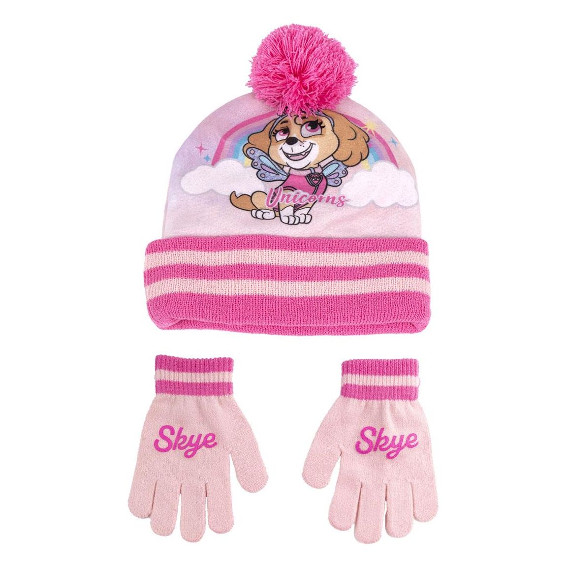 Paw Patrol - Hue og Vante Sæt - Skye