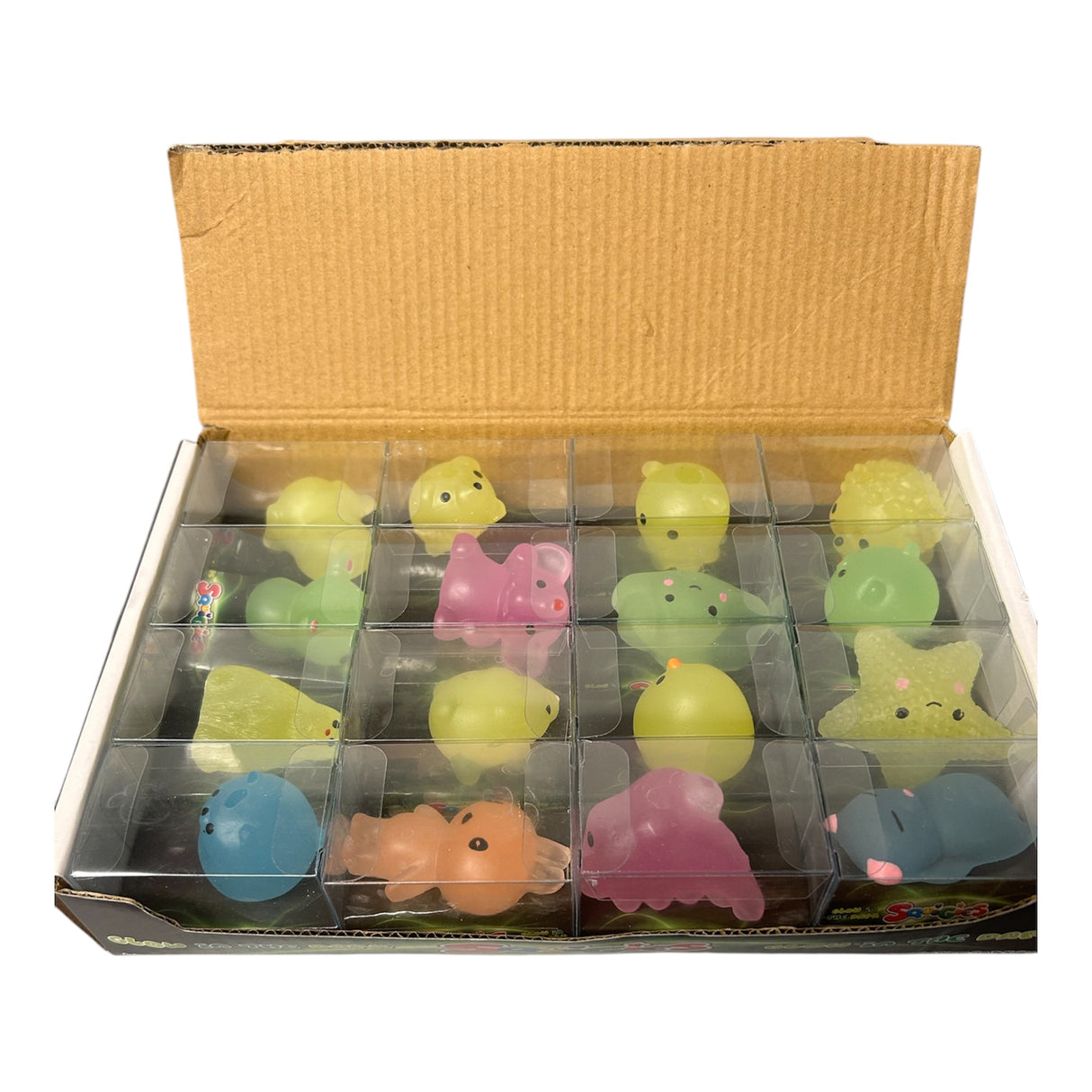 Squigies glow in the dark (Box med 16)