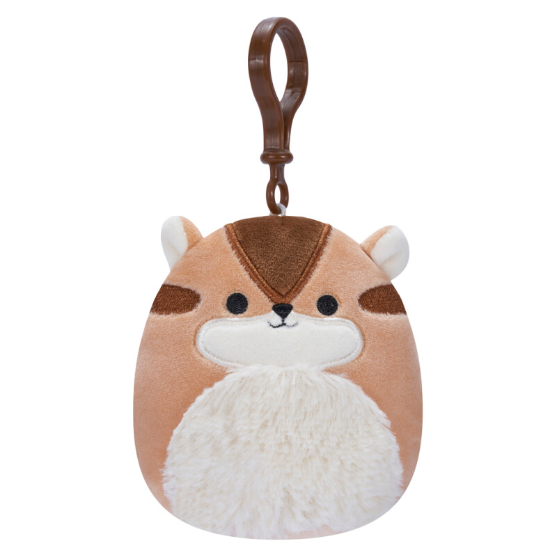 Squishmallows 9 cm nøglering "Melzie the chipmunk"
