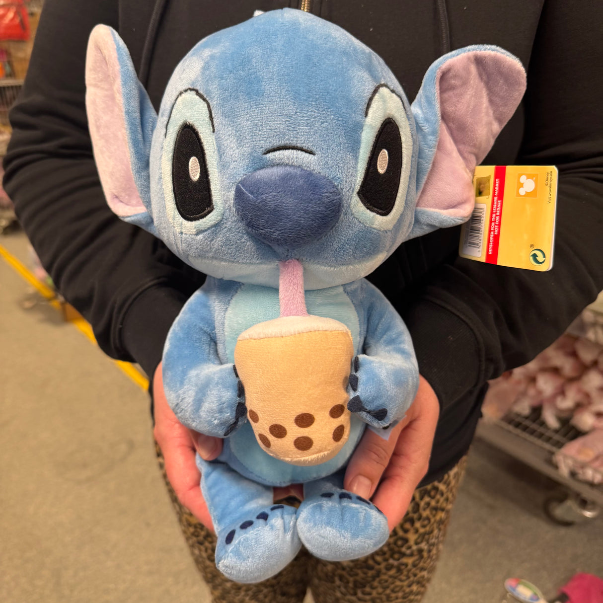 Stitch bamse med milkshake 30 cm