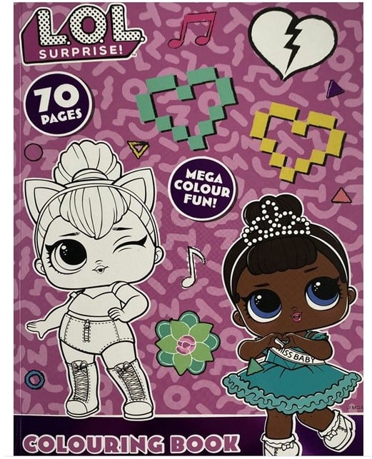 LOL malebog med 70 sider (Assorteret)