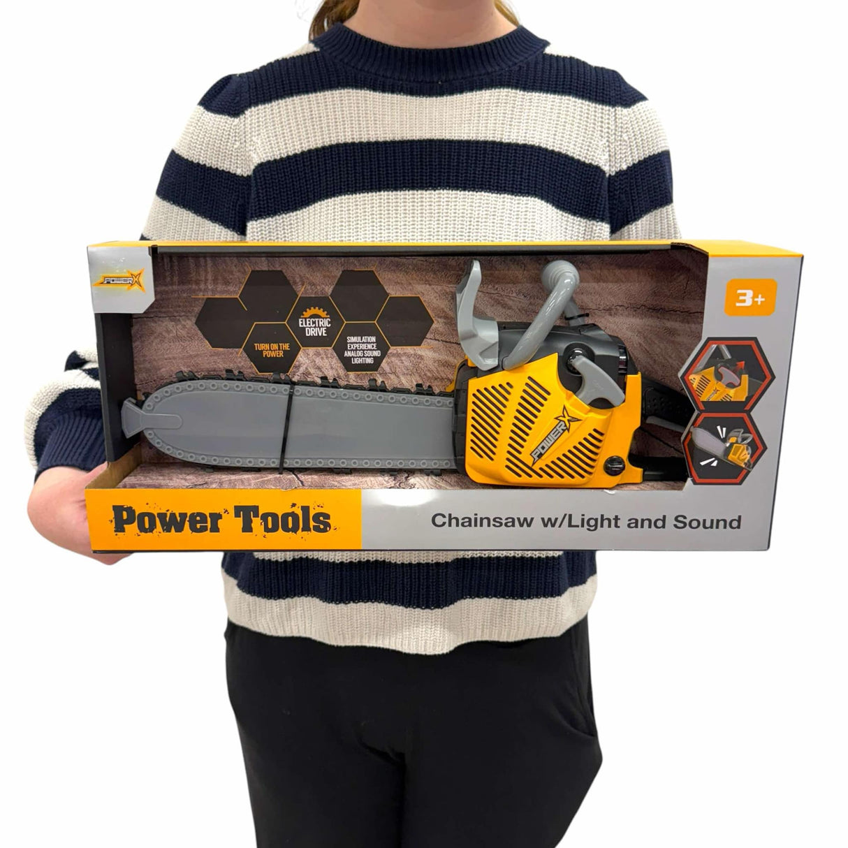 POWER X, Kædesav med lys og lyd