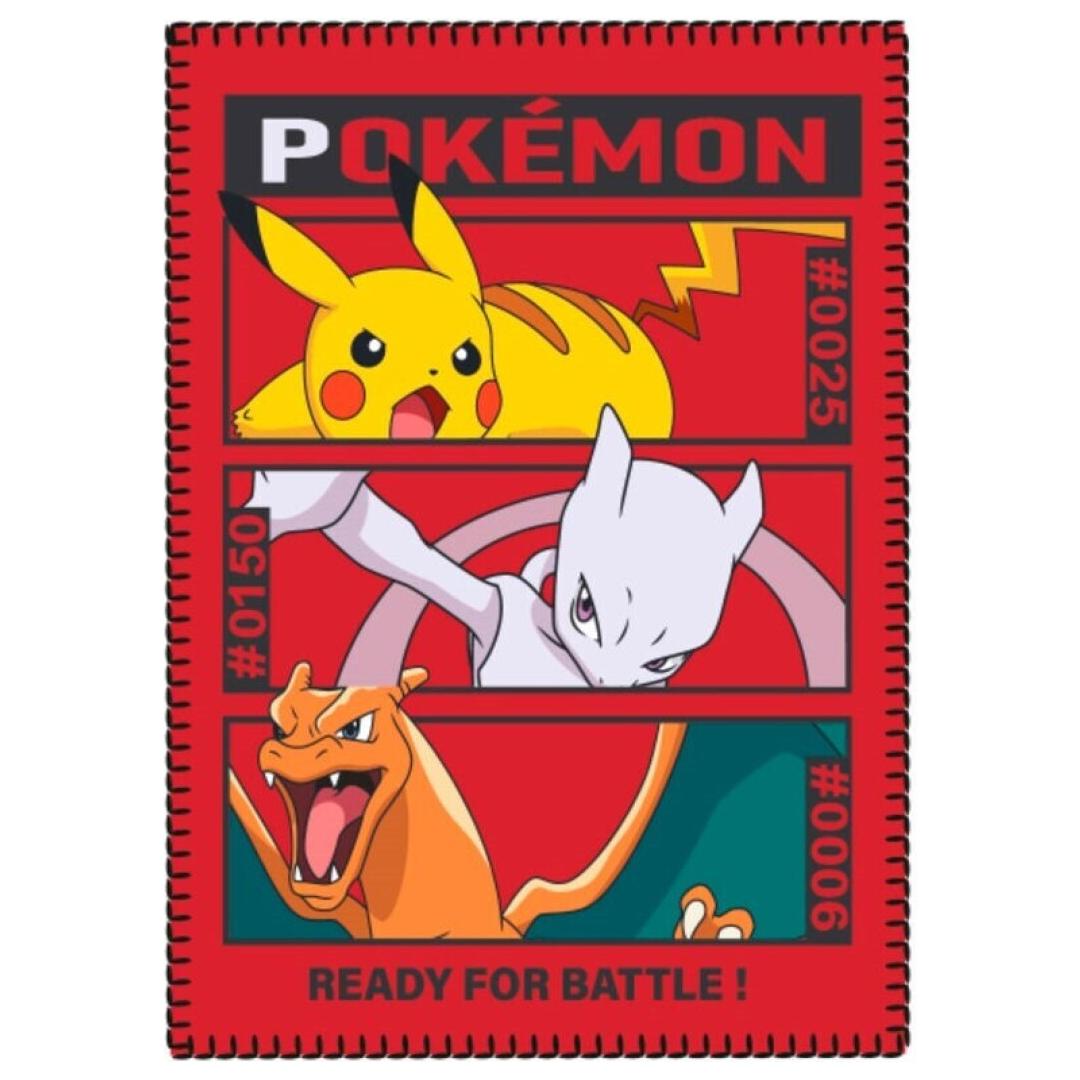 Pokemon fleecetæppe 100x140 cm