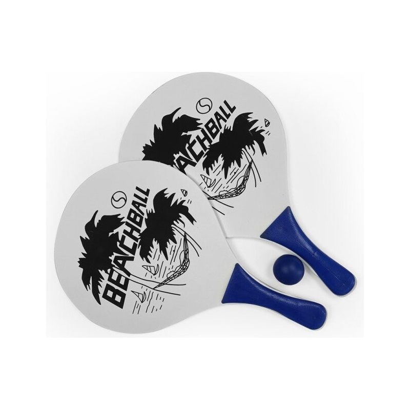 Strandtennis - 2 bat af træ samt bold