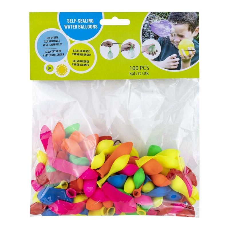 Happy Summer Selvlukkende Vandballoner 100-Pak