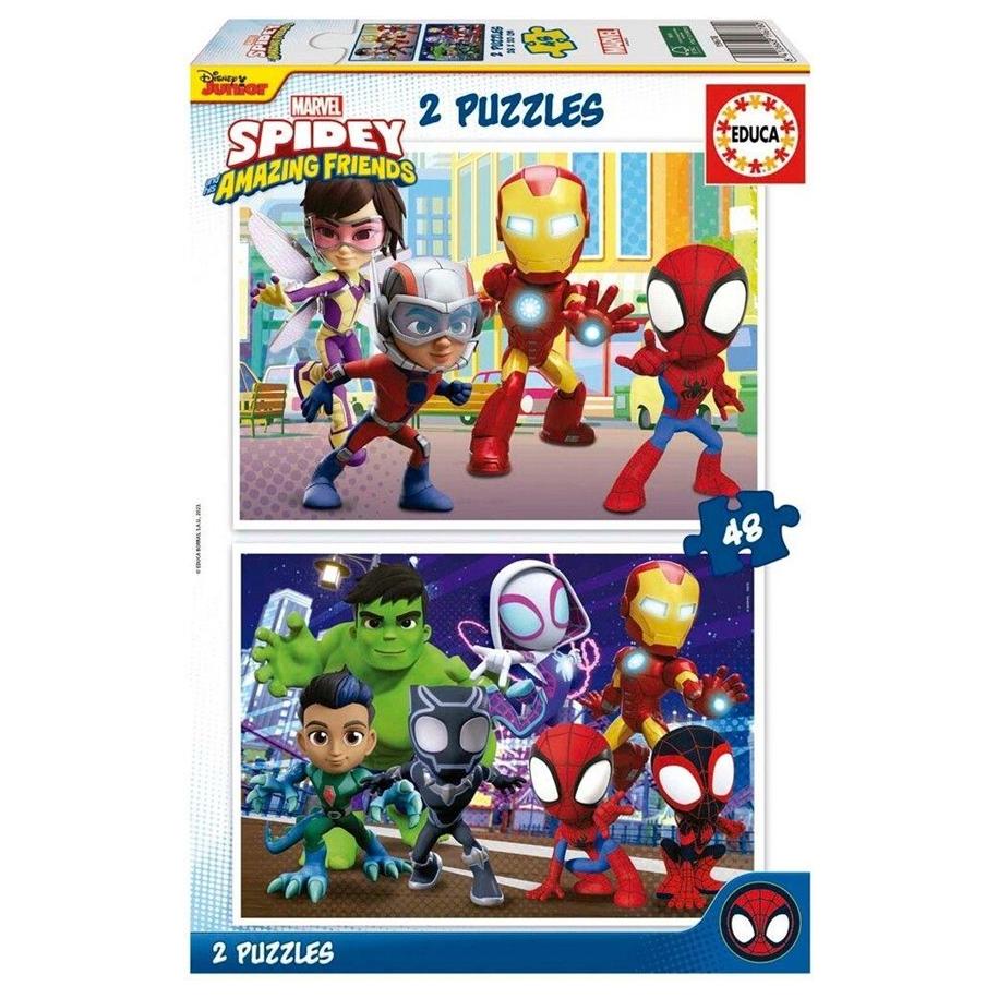 Educa Puzzle Educa 2x48 Spidey & His Amazing Friends
