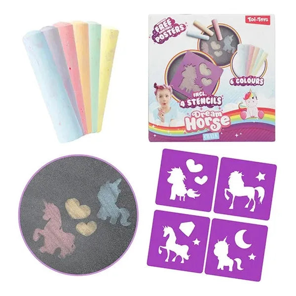 Dream Horse Unicorn - Kridt + Skabeloner