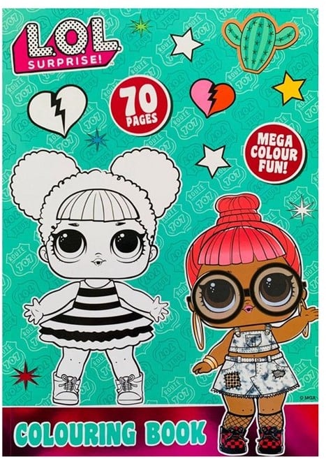 LOL malebog med 70 sider (Assorteret)