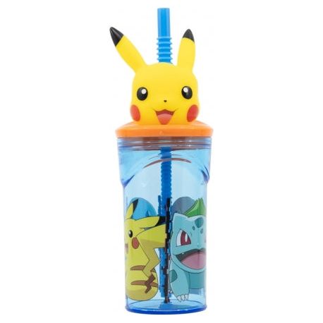 Pokemon 3D krus med sugerør