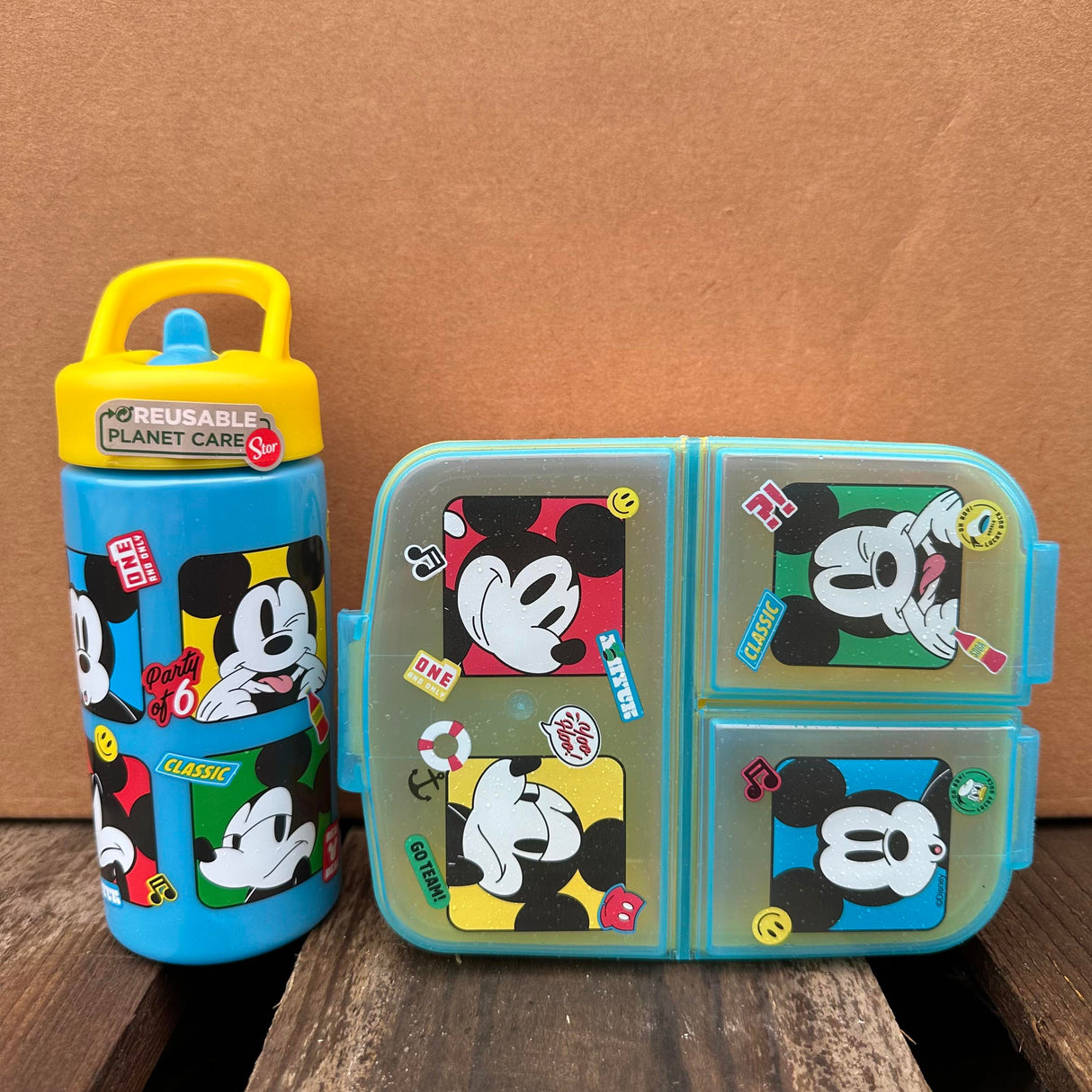 Mickey Mouse premium startersæt madkasse/drikkedunk