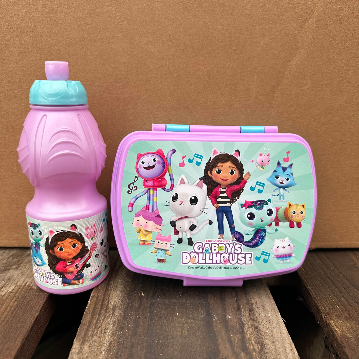 Gabbys dukkehus startersæt madkasse/drikkedunk