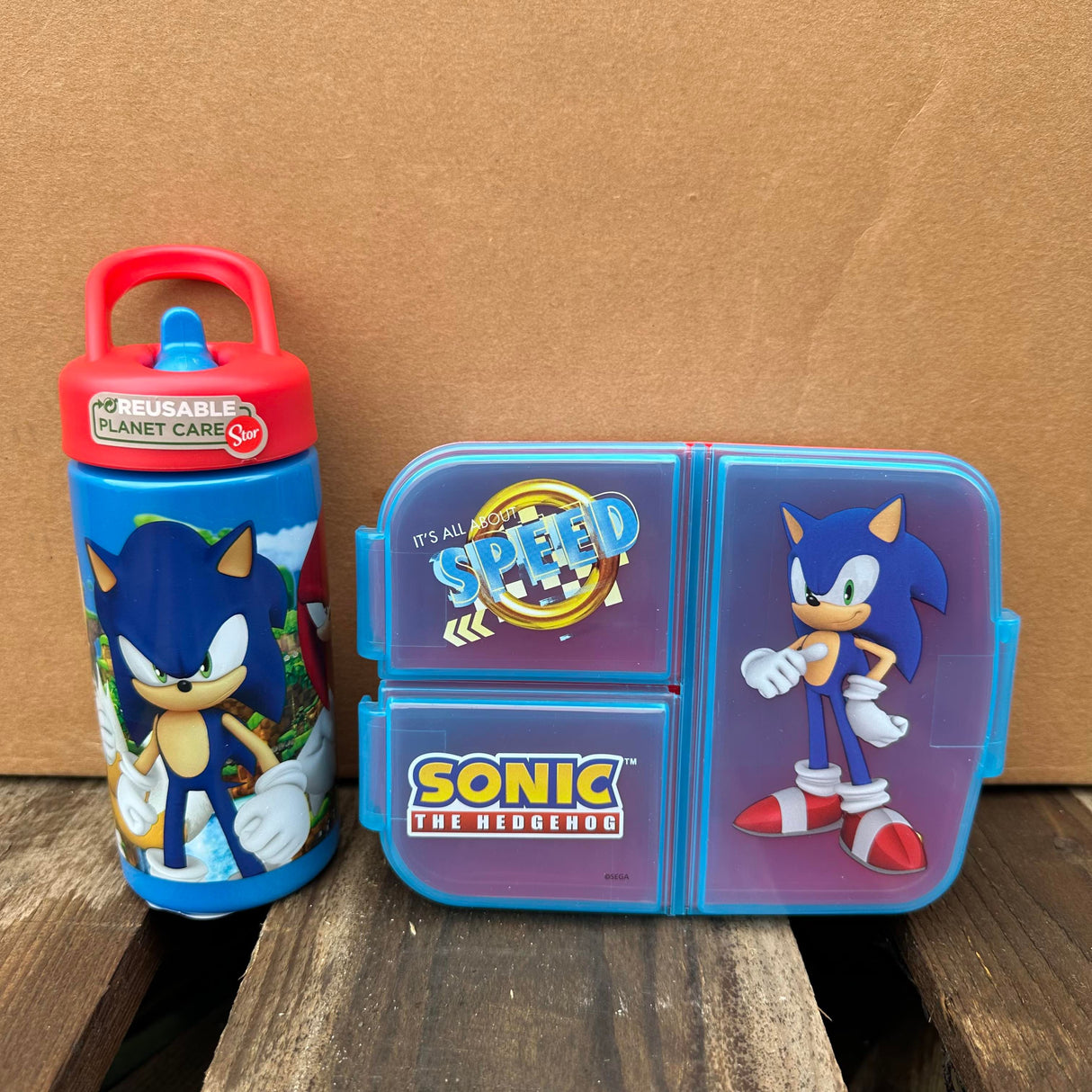 Sonic Premium startersæt madkasse/drikkedunk