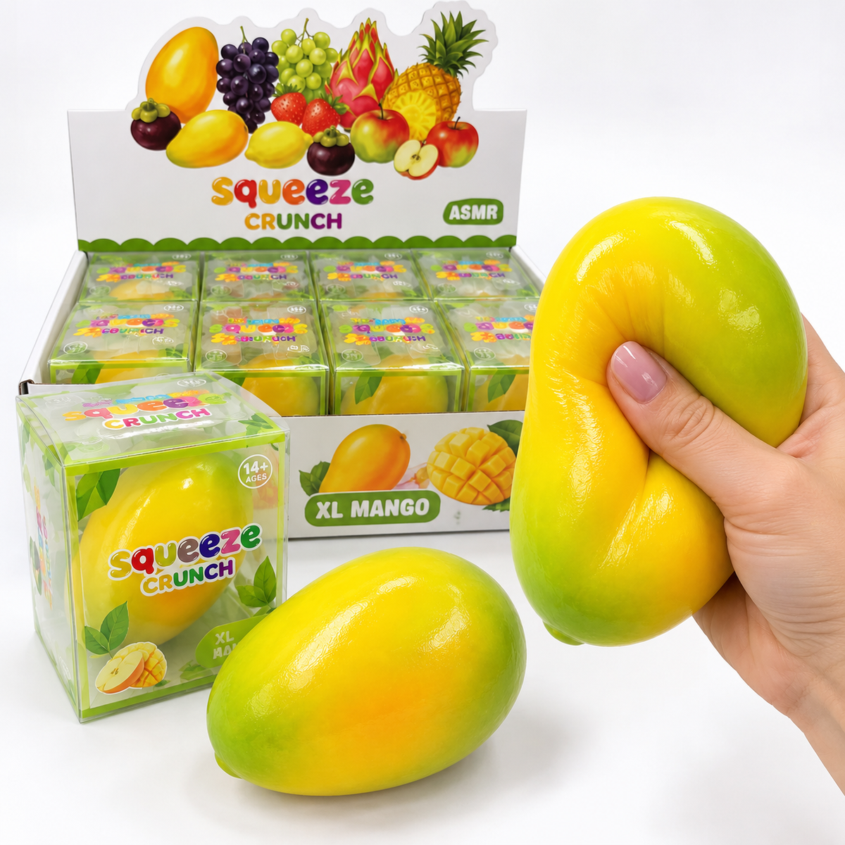 Crunchy XL mango Squishy (levering 7 dage)