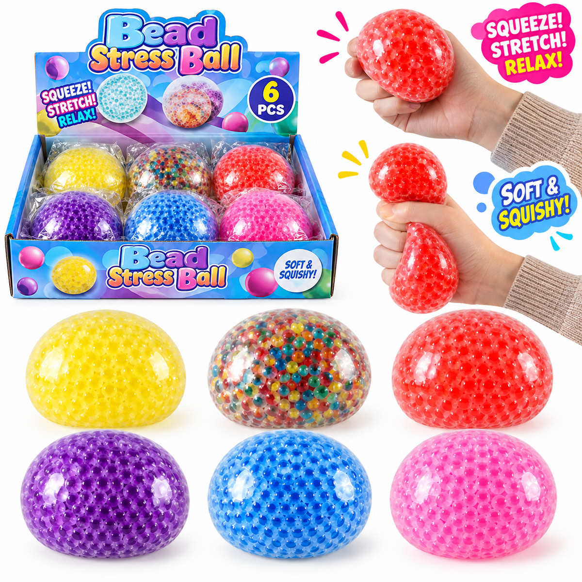 XXL Squueze ball 360 gram (ass. farve)