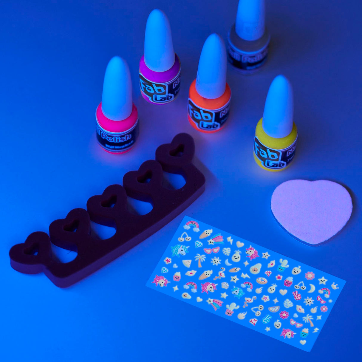 Fab Lab Nail Art Glow in the Dark sæt