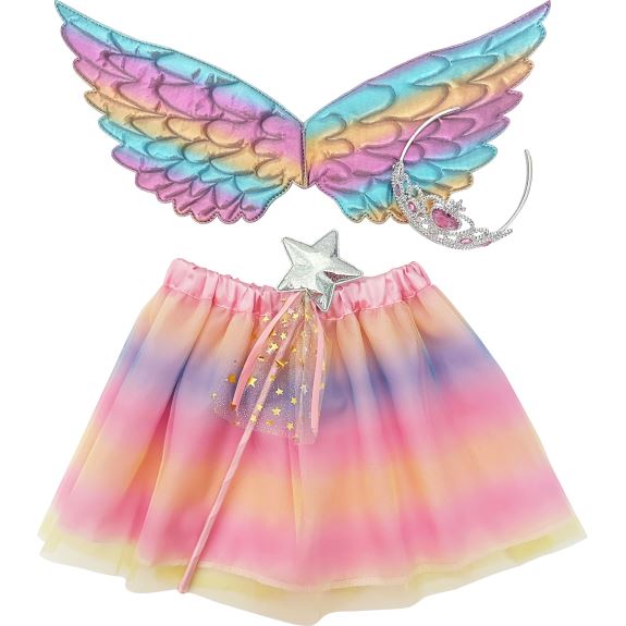 Real UniQ Udklædningsæt Fe-prinsesse, Regnbuefarvet