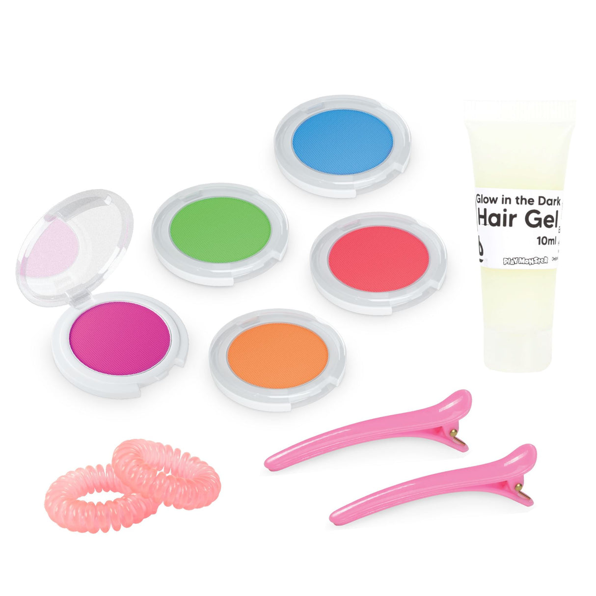 FabLab Neon Hårfarver med Glow in the Dark hårgelé
