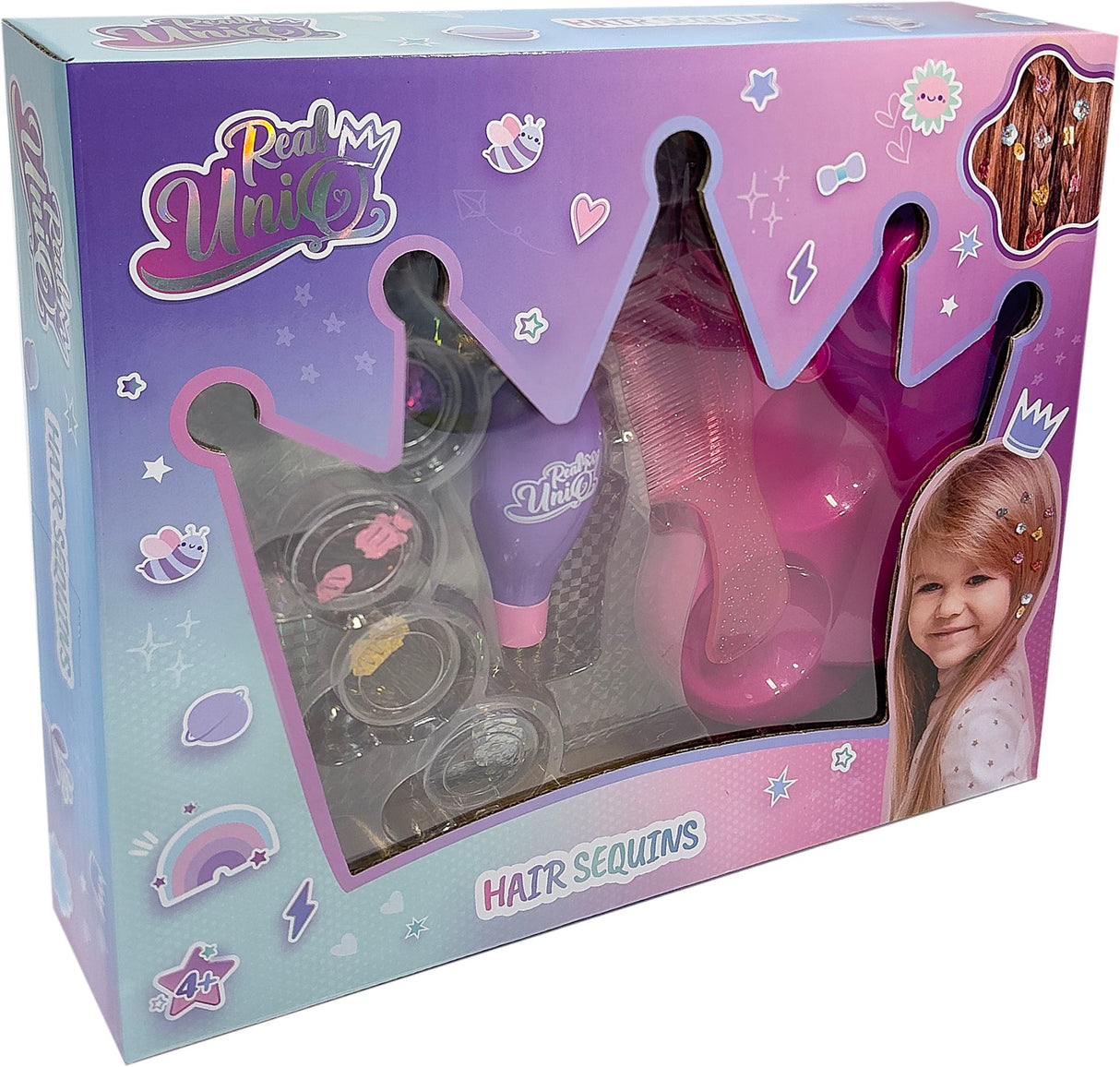 Real UniQ Hårpailletstation