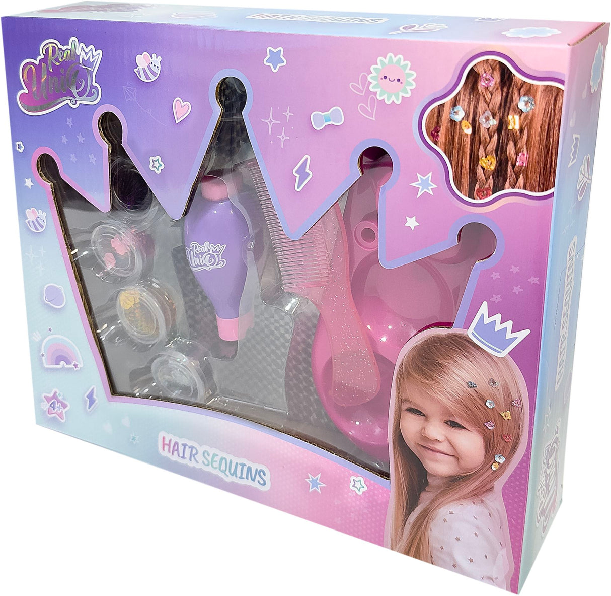 Real UniQ Hårpailletstation