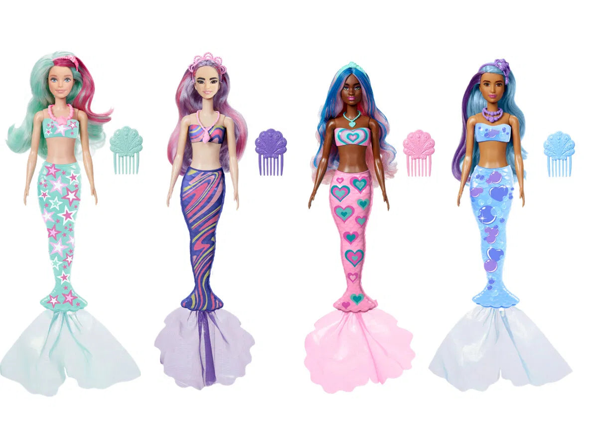 Barbie havfrue colour reveal med 6 overraskelser