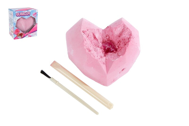 Skær Diamanter ud af et Glamourhjerte 7 cm