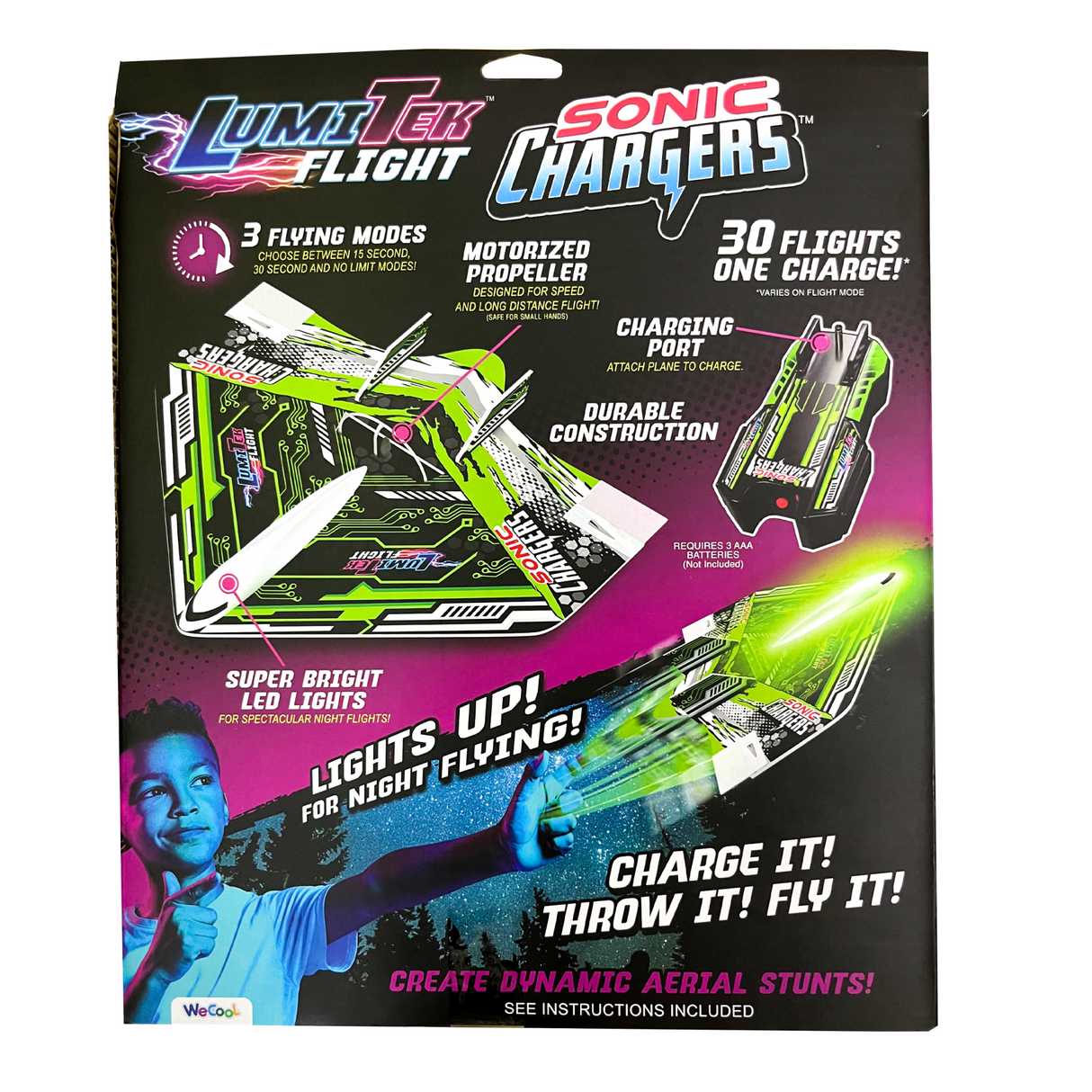 LumiTek Fly Sonic Chargers stunt fly
