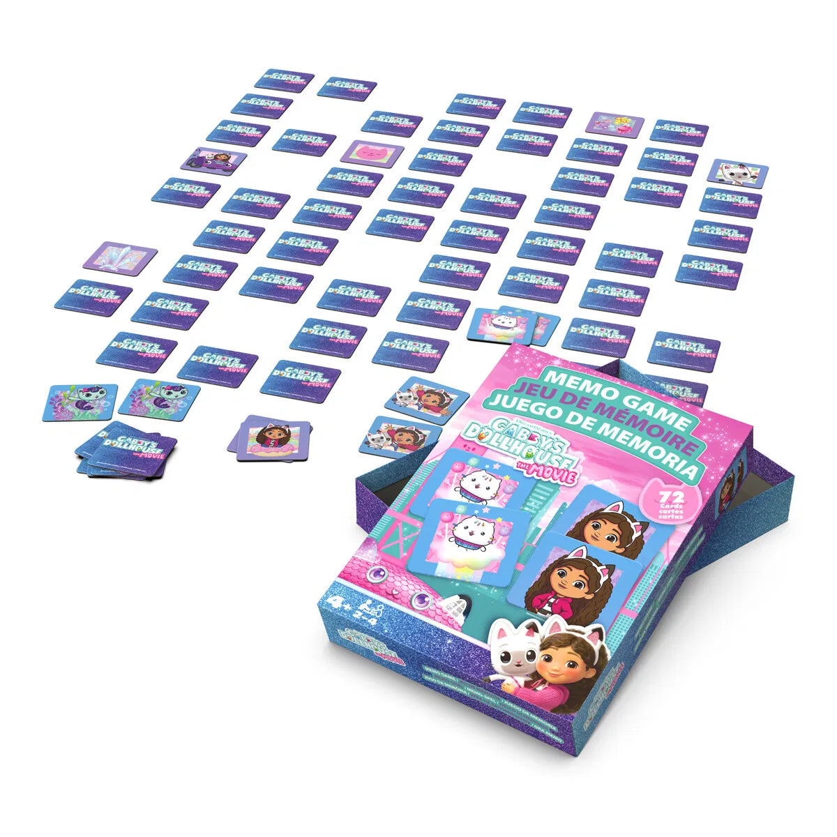 Gabbys dukkehus vendespil med 72 brikker