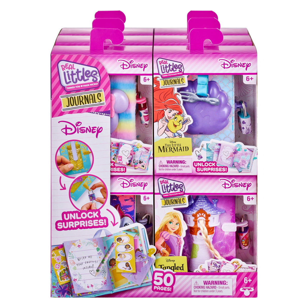 Disney Notesbog/dagbog med lås og flere overraskelser (Assorteret)