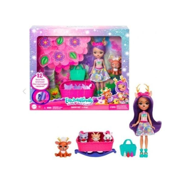 Enchantimals legesæt Rensdyr familie & Dukke