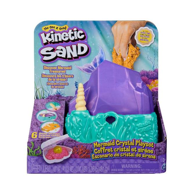 Kinetic Sand havfrue krystal legesæt