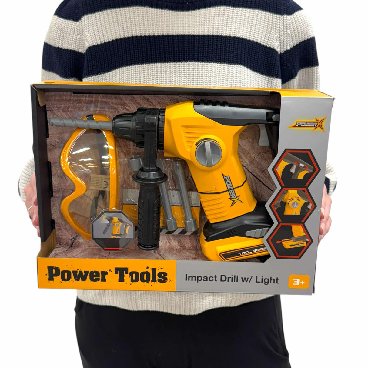 POWER X, Bore- og skruemaskine med lys og lyd