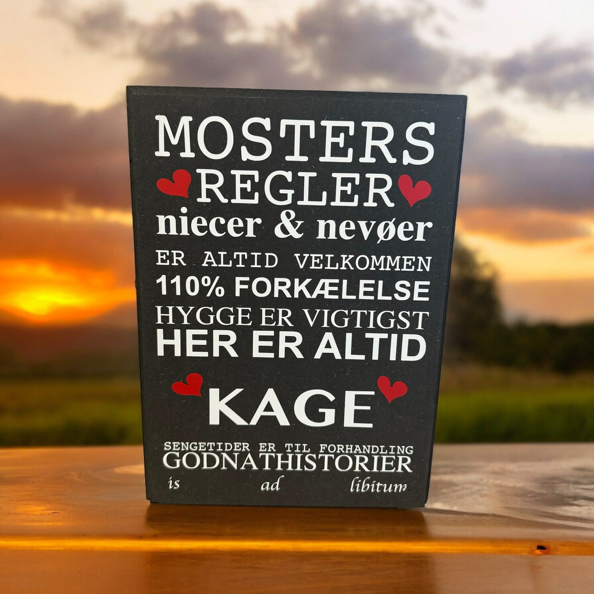 Mosters regler skilt 30x21 cm