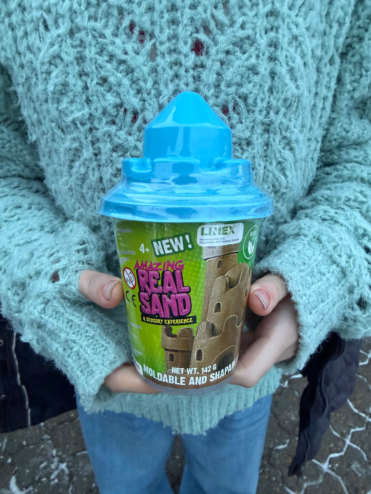 REAL SAND - Sand + Sandslotform (assorteret farve)