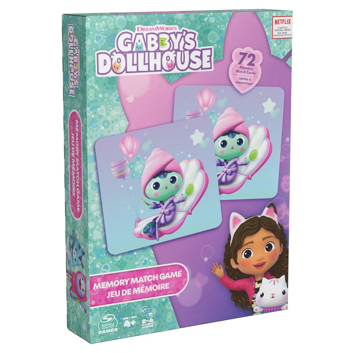 Gabbys dukkehus vendespil med 72 brikker