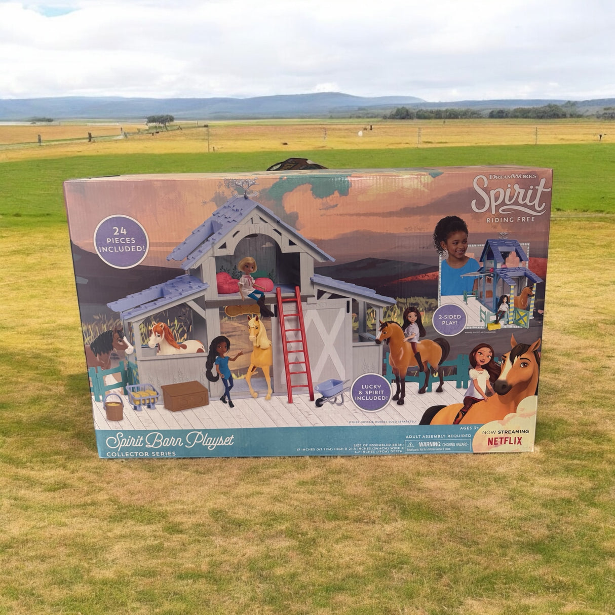 Kæmpe 2i1 spirit stald incl 24 dele