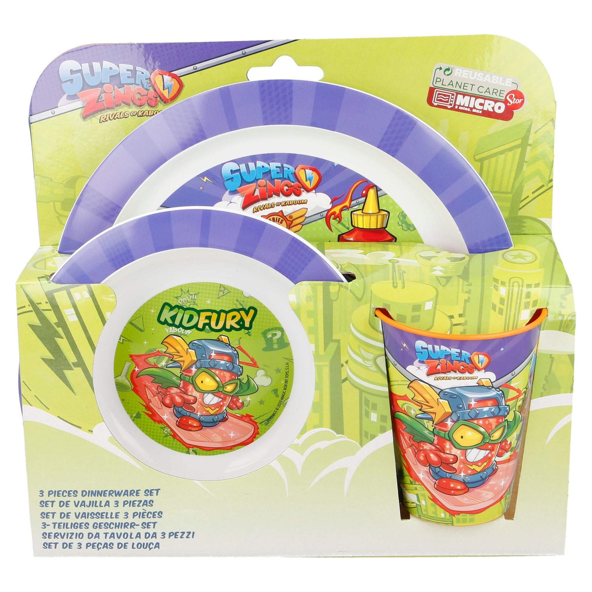 Super Zings 3-delt spisesæt