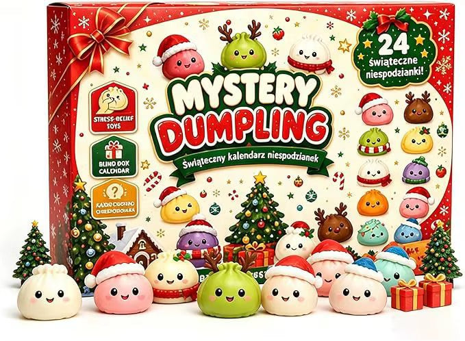 (FORUDBESTILLING) Squishy julekalender med 24 overraskelser (EU) - Kalenderen måler 29x20 cm