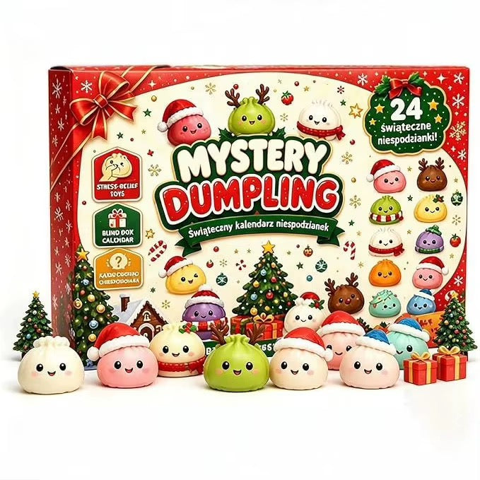 (FORUDBESTILLING) Squishy julekalender med 24 overraskelser (EU) - Kalenderen måler 29x20 cm