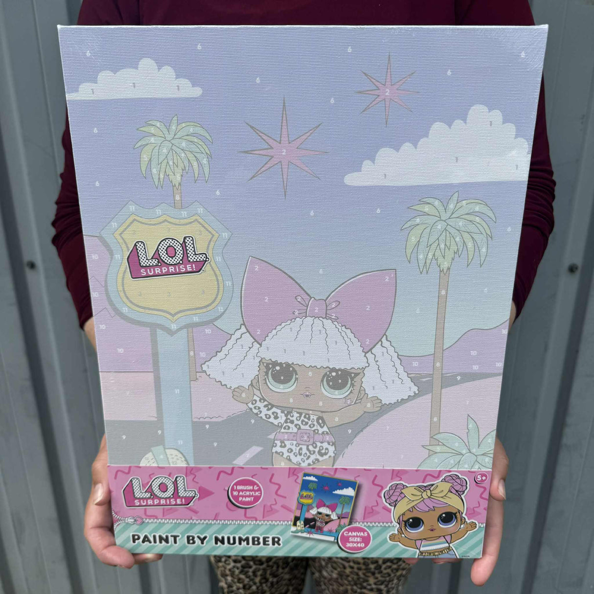 Paint by numbers canvas maleri 30x40 cm (Assorteret)